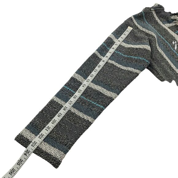 Original Senor Lopez Baja Hoodie Mens Medium Gray Pullover Hippie Boho Cotton - Picture 10 of 13